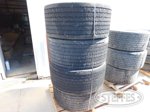 (4) Michelin 445/50R22.5 Tires